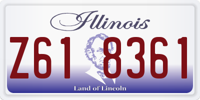 IL license plate Z618361
