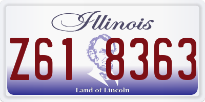 IL license plate Z618363