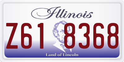 IL license plate Z618368