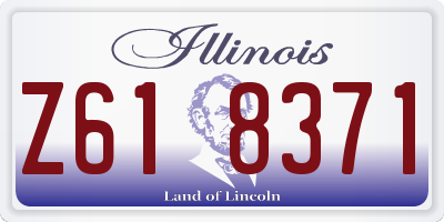 IL license plate Z618371