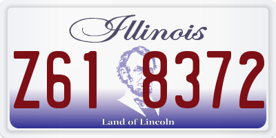 IL license plate Z618372