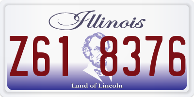 IL license plate Z618376
