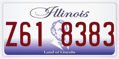IL license plate Z618383
