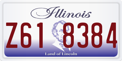 IL license plate Z618384