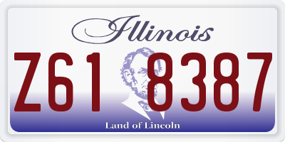 IL license plate Z618387