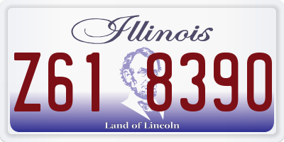 IL license plate Z618390