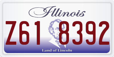 IL license plate Z618392