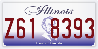 IL license plate Z618393