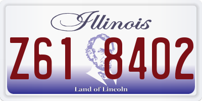 IL license plate Z618402