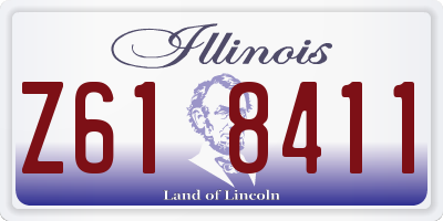 IL license plate Z618411