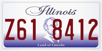 IL license plate Z618412