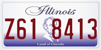 IL license plate Z618413