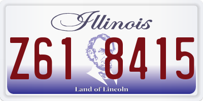IL license plate Z618415