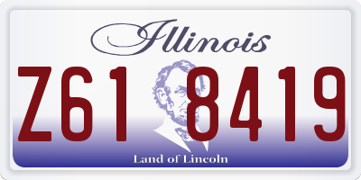 IL license plate Z618419