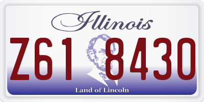IL license plate Z618430