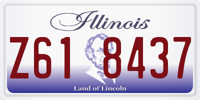IL license plate Z618437