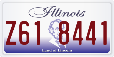 IL license plate Z618441
