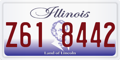IL license plate Z618442