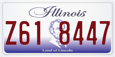 IL license plate Z618447