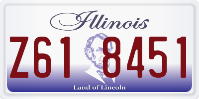 IL license plate Z618451