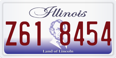IL license plate Z618454