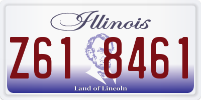 IL license plate Z618461