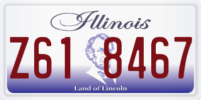 IL license plate Z618467