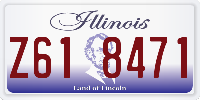IL license plate Z618471
