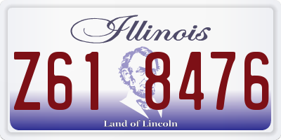 IL license plate Z618476