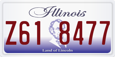IL license plate Z618477