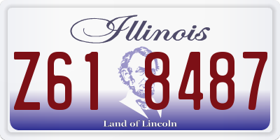 IL license plate Z618487
