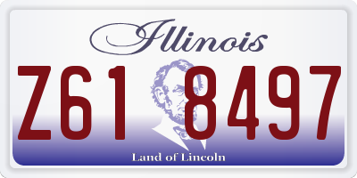 IL license plate Z618497