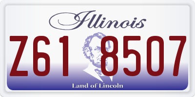 IL license plate Z618507