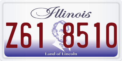 IL license plate Z618510