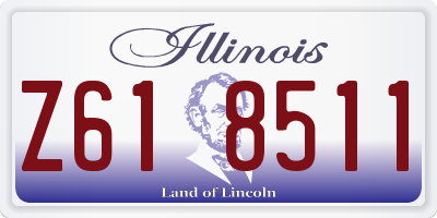 IL license plate Z618511