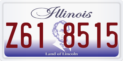 IL license plate Z618515