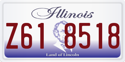 IL license plate Z618518
