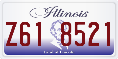 IL license plate Z618521