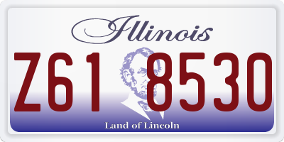IL license plate Z618530