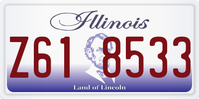 IL license plate Z618533