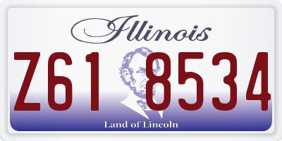 IL license plate Z618534