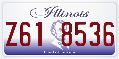 IL license plate Z618536