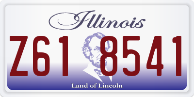 IL license plate Z618541