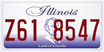 IL license plate Z618547