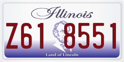 IL license plate Z618551
