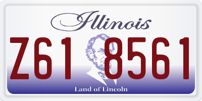 IL license plate Z618561