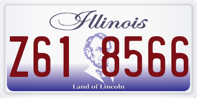IL license plate Z618566