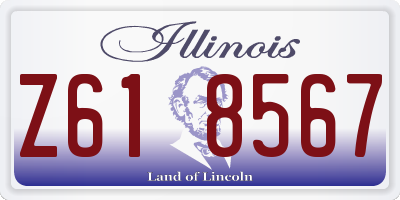 IL license plate Z618567