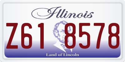 IL license plate Z618578