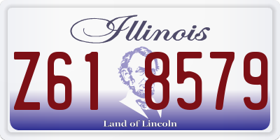 IL license plate Z618579